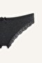 Lace and Bow Detailed Ribbed 2-Piece Brief Panties I8173Ax26Au - 4