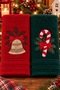 Boxed New Year's 3-Piece Kitchen Towel Set |   100% Cotton, Gift Embroidered Hand Towel Set |   Drying Cloth 30X50 cm - 3