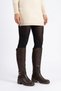Loet Arka Strech Side Buckle Women's Boots Brown Leather