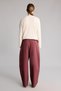 Balloon Fit Voluminous Molded Flexible Waist Elastic Leg Trousers I9646Ax26Au - 5