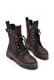 Buckle-Fastened, Non-Slip, Thick-Soled, Zippered Women's Boots, Light Brown - 4