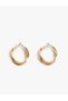Steel Twist Hoop Earrings