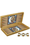 2 Pieces of Hatem Backgammon – Special Design Backgammon Board 48*48 Cm, Suitable for Playing at Home and with Friends Backgammon Board - 2