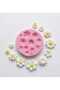 Set of 2, Daisy Flower Set, 2 Pieces Silicone Mold K-173 K-454, Stone Powder Gypsum Candle Mold - 4