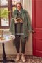 Belted Checked Coat 90657 - 3