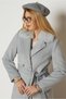 Belted Checked Coat 90657 - 3