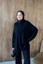 Rona Hooded Two-Piece Set Black - 2