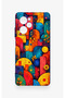 Poco X5 Pro Compatible Colorful Geometric Floral Pattern Silicone Case - 2