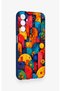 Samsung A14 Compatible Colorful Geometric Floral Pattern Silicone Case - 3