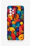 Samsung A52 Compatible Colorful Geometric Flower Pattern Silicone Case - 2
