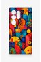 Samsung S24 Ultra Compatible Colorful Geometric Floral Pattern Silicone Case - 2