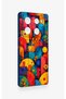 Infinix Note 40 Pro Compatible Colorful Geometric Floral Pattern Silicone Case - 3