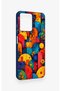 Casper Via M40 Compatible Colorful Geometric Floral Pattern Silicone Case - 3
