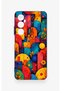 Realme C65 Compatible Colorful Geometric Floral Pattern Silicone Case - 2