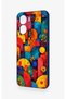 Vivo Y16 Compatible Colorful Geometric Flower Pattern Silicone Case - 4