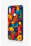 Huawei Y6 2019 Compatible Colored Geometric Flower Pattern Silicone Case - 4