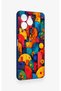 Omix X6 Compatible Colorful Geometric Floral Pattern Silicone Case - 3
