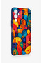 Tecno Pova Neo 4 Compatible Colorful Geometric Flower Pattern Silicone Case - 3