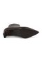 Women's Boots L068.2038 Brown Genuine Antique Leather Pointed Toe Side Zipper Comfortable Low Block t - 4