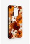 Redmi Note 9 Compatible Autumn Tone Floral Pattern Silicone Case - 3