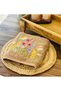 Caramel Color 100% Cotton Floral Botanical Embroidered Towel 50X90Cm