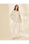 Women White Knit Cardigan With Front Button Closure - 5
