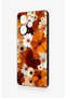 Infinix Hot 30 Compatible Autumn Tone Floral Pattern Silicone Case - 4