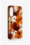 Samsung A56 Compatible Autumn Tone Floral Pattern Silicone Case - 3