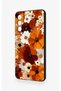 Samsung-S21Fe Compatible Autumn Tone Flower Pattern Silicone Case - 4