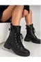 Lion Skin Women's Daily Winter Thick-Soled Lace-Up and Zippered Boots