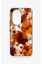 Honor 200 5g Compatible Autumn Tone Floral Pattern Silicone Case - 2