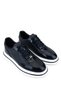 Men's Genuine Leather Navy Blue Sneakers & Sports Shoes - 2