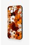 iPhone 14 Plus/15 Plus Compatible Autumn Tone Floral Pattern Silicone Case - 4