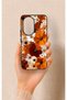 Honor 200 5g Compatible Autumn Tone Floral Pattern Silicone Case