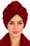 Velvet Towel Hair Cap with Snap Fasteners Hair Drying Cap for Bath, Hammam, Spa - 2