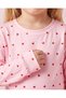 Girls Pink Printed Jogging Set - 3