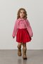 Pleated College Skirt Red - 3