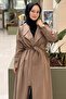 Waist Belted Suede Trench Coat - 3
