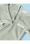 Baby Green Jacquard Velour Sleepsuit - 2