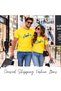 Adult Yellow Smiley Face T-Shirt - Unisex Round Neck Short Sleeve Cotton T-Shirt - Soft and Comfortable Tshirt - 5
