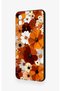 Samsung A04 Compatible Autumn Tone Floral Pattern Silicone Case - 4