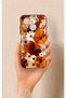 Tecno Spark Go1 Compatible Autumn Tone Floral Pattern Silicone Case