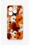 Realme C63 Compatible Autumn Tone Floral Pattern Silicone Case - 2