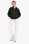 Women's Zippered Basic Bomber Coat - 3