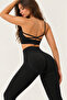 Toly Model High Waist Gathering Detail Stretchy Push up Seamless Leggings - 4