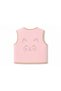 Little Kitty Quilted Vest Candy Pink - 4