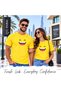 Smiley Adult Unisex T-Shirt - Round Neck Short Sleeve - Soft and Casual Wear - 3
