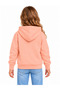 19710-26 Girl's Floral Embroidered Hooded Kangaroo Pocket Sweatshirt 5–8 Years - 3