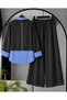 Shirt Collar Striped Trouser Suit - 3231 - Blue & Black