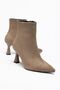 Evera Women's Mink Suede Thin Heeled Pointed Toe Boots - 2